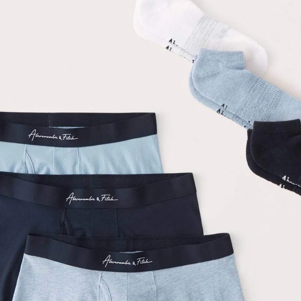 Abercrombie and Fitch Undies sock set size Medium NIP